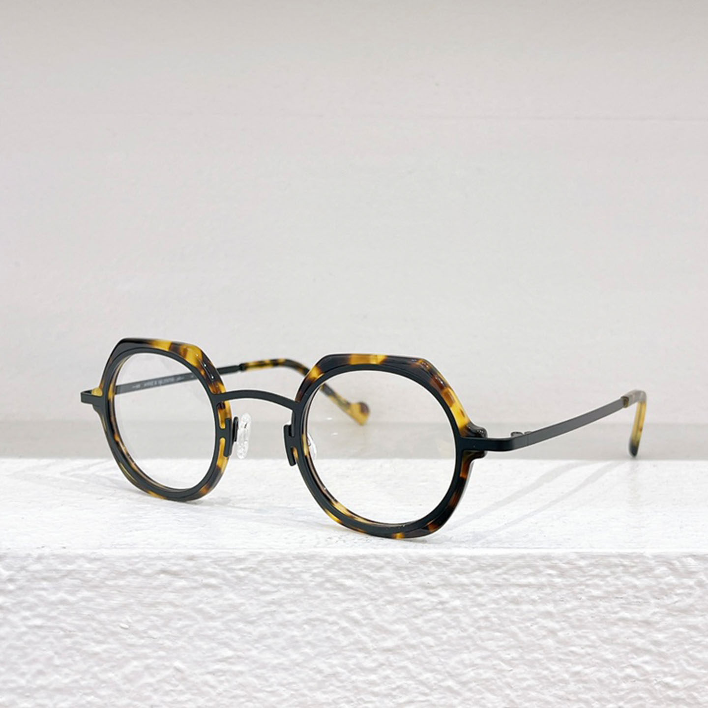 ANNE M11板材加金属圆形复古镜框近视眼镜框架男女潮款中小脸