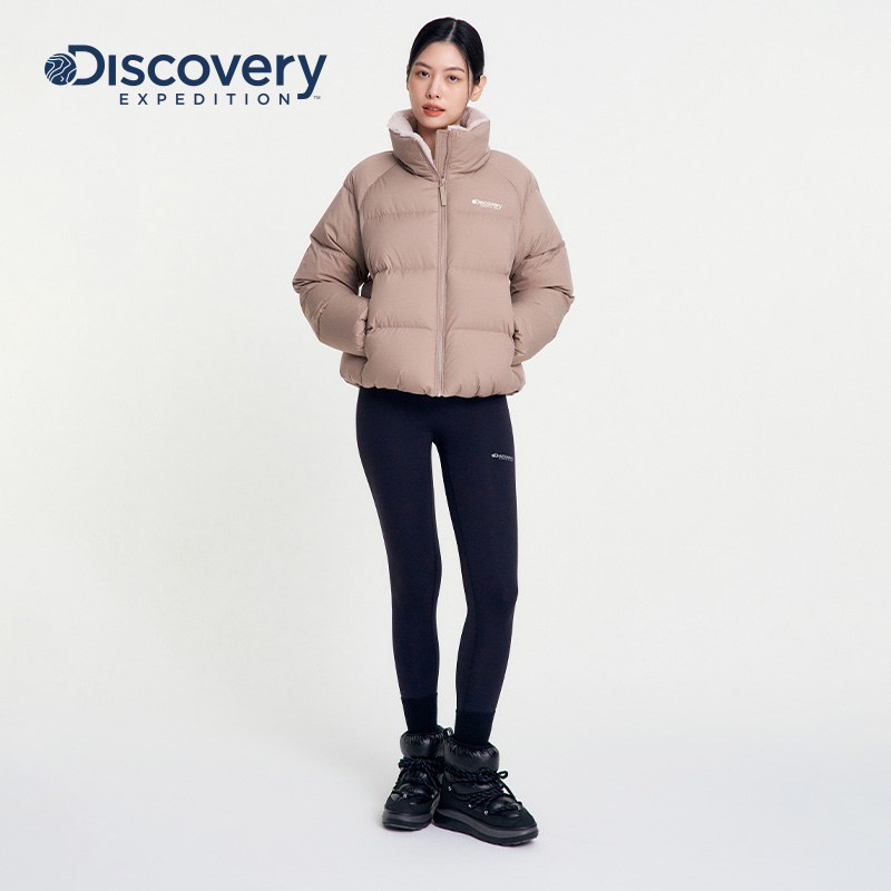 Discovery探索秋冬户外运动高弹贴身舒适提臀紧身打底裤女