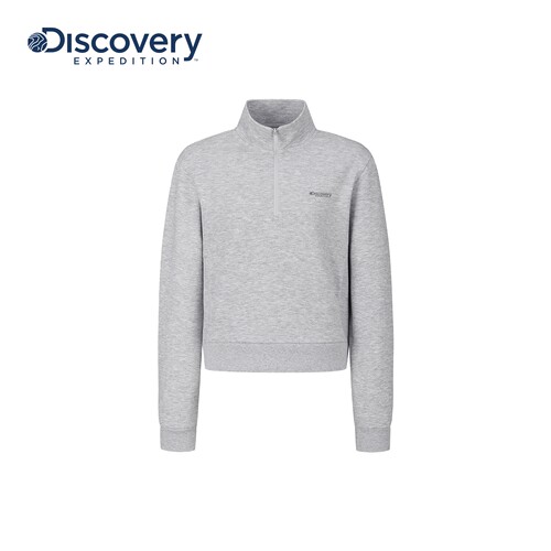 Discovery探索户外立领拉链短款套头运动上衣女士26秋冬新品TR44
