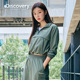 Discovery探索山系户外运动训练服半短款 上衣女春秋 连帽梭套头衫