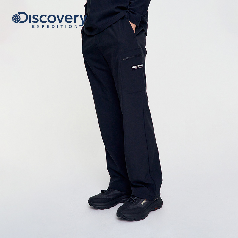 Discovery探索秋冬户外运动工装长裤百搭舒适直筒运动裤男