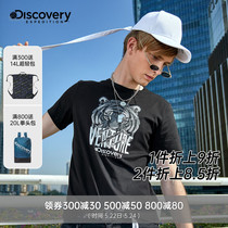 Discovery explore new outdoor spring and summer men's soft comfortable cotton T-shirt printed short sleeve dajh81005