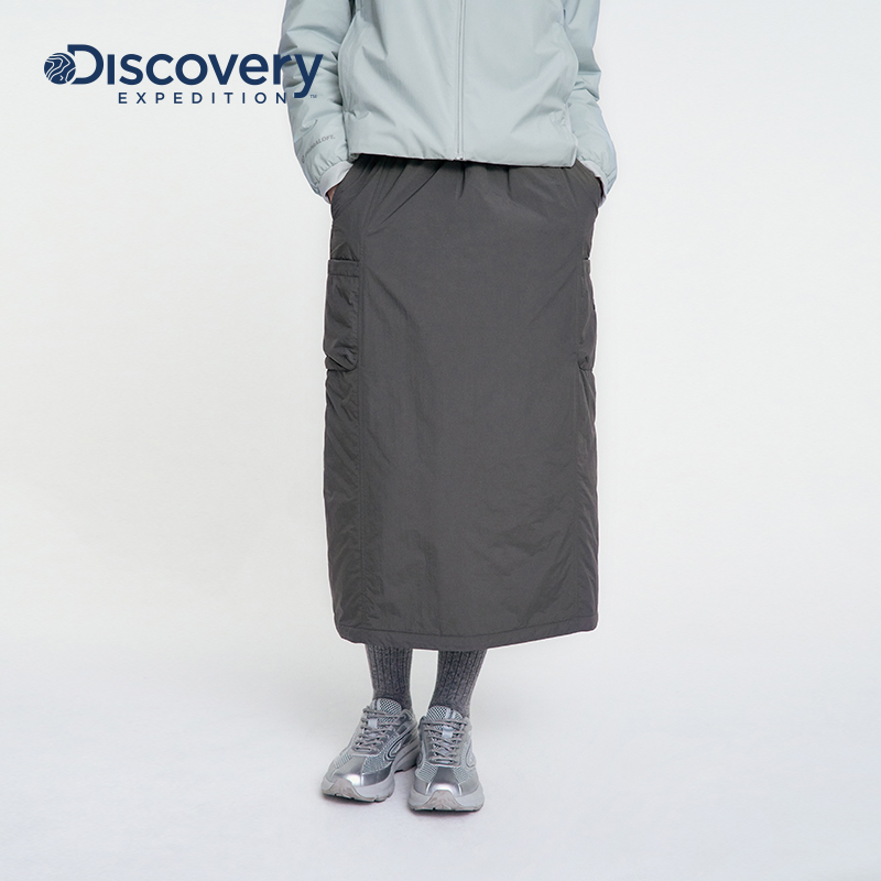 Discovery探索秋冬户外露营舒适宽松新雪丽保暖伞兵裙女