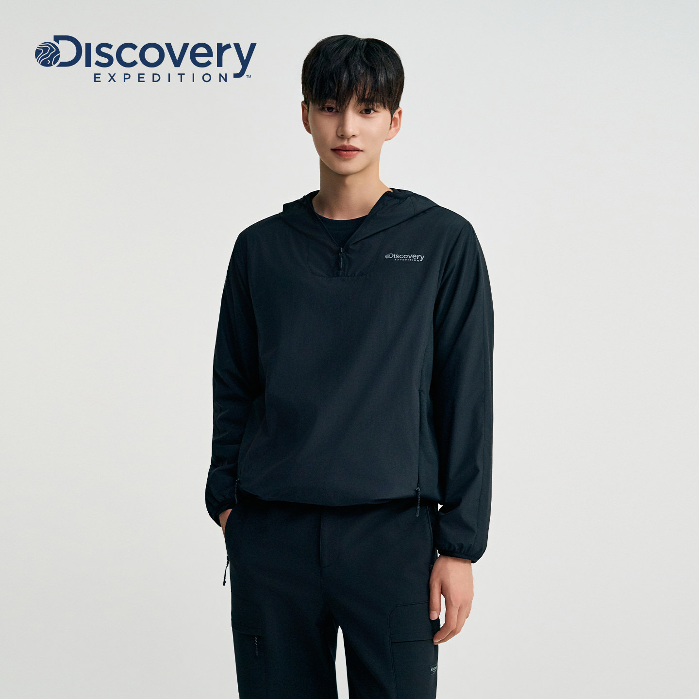 檀健次同款Discovery探索户外运动卫衣半拉链套头帽衫男25秋冬新,户外/登山/野营/旅行用品,户外休闲衣,淘宝优惠券,粉丝福利购,淘宝优惠卷