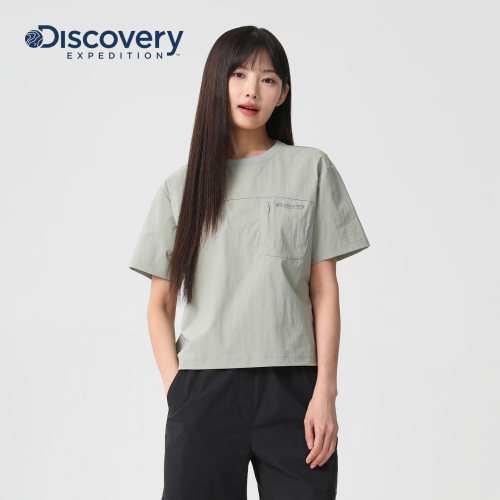 Discovery户外防泼水凉感T恤男女