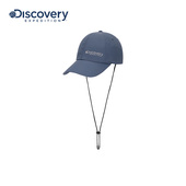 Discovery探索春夏户外徒步棒球帽休闲吊绳运动遮阳帽男女