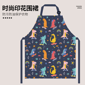 儿童画画围裙韩版 手工课烘焙服活动服罩衣一件起免费定制印字 时尚