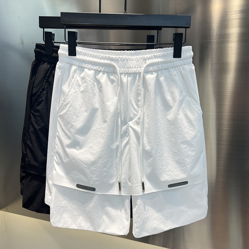 2025夏季男士新款短裤户外透气时尚百搭网眼净版潮流简约运动男裤,男装,短裤,淘宝优惠券,粉丝福利购,淘宝优惠卷