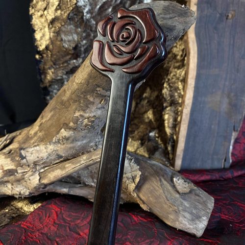 SP玫瑰花拍子工具小众圈子原创制作项圈choker紫光檀道具