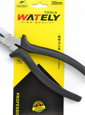 威特力 8寸日式柄斜咀钳200mm斜口钳