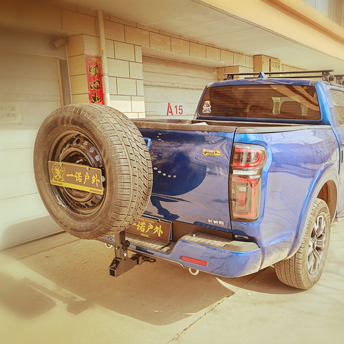 汽车后挂备胎架坦克300牧马人BJ40霸道后挂尾门AT胎MK备胎支