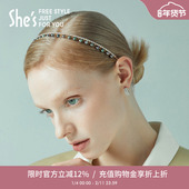 shes茜子凡尔赛巴洛克复古宫廷淡水珍珠细发箍头箍发卡发饰头饰品