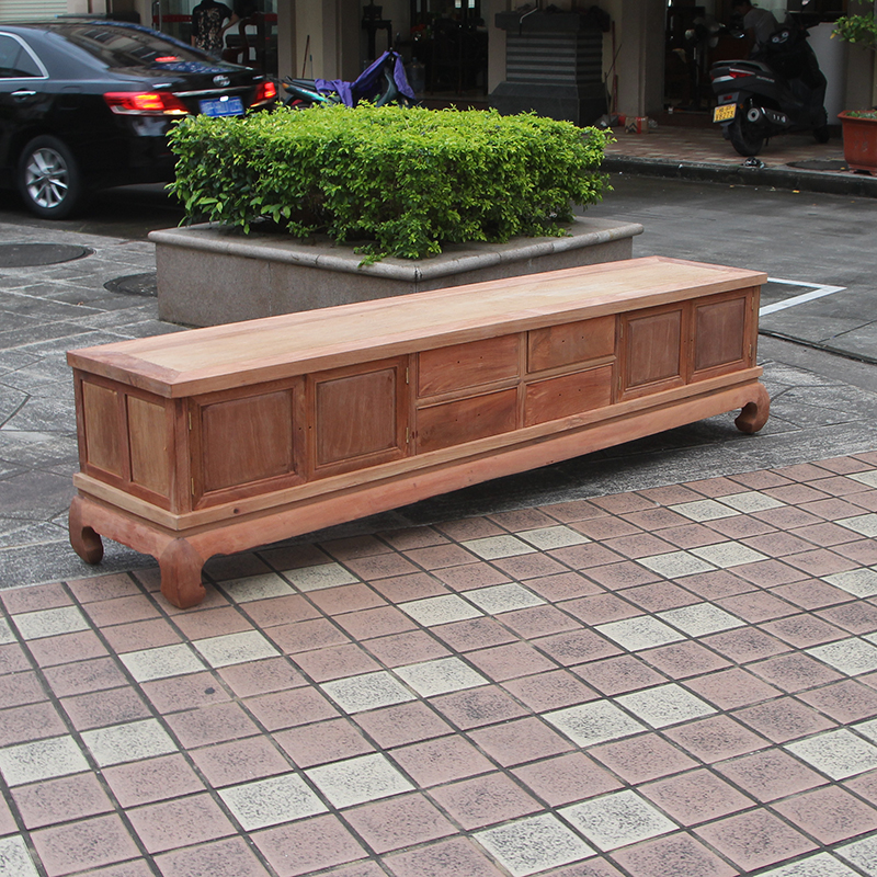 缅甸花梨木客厅中式电视柜