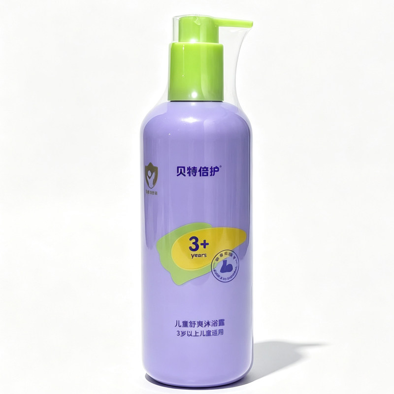 贝特倍护儿童积雪草舒爽沐浴露APG氨基酸3岁以上宝宝适用300ml