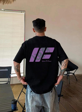 SIMWOOD简木男装美式复古街头痞帅短袖t恤男国潮牌重磅纯棉打底衫