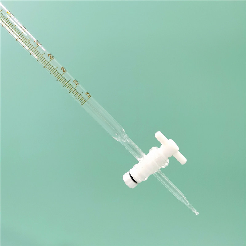 新款滴定管50ml酸式碱式四氟25ml透明10ml棕色玻璃实验室器材优质