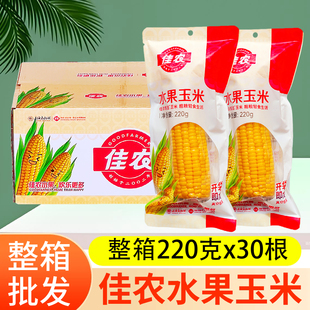 30根即食甜玉米棒免煮速食烤玉米大蛋挞食材 佳农水果玉米棒220g