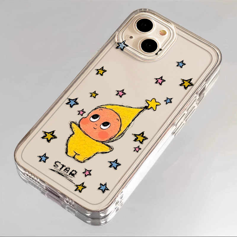 复古星星人适用于IQOO15手机壳vivoiqoo13pro透明新款12萌系11S卡通可爱10少女9小众8高级感7传奇版5防摔3套