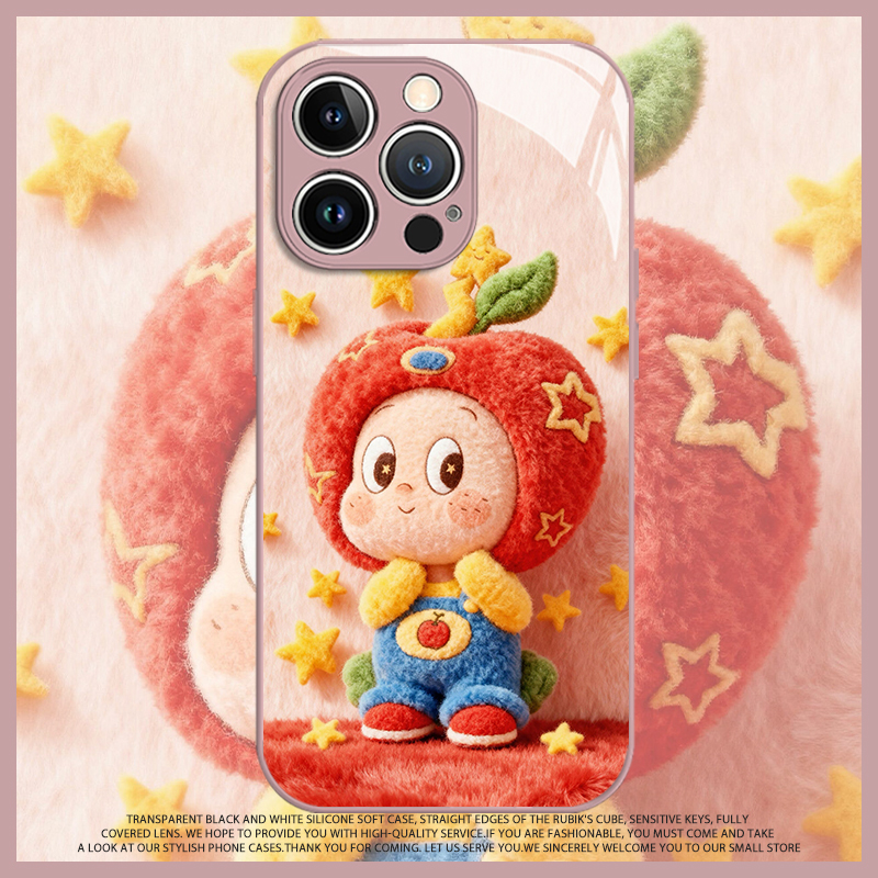 毛绒星星人手机壳卡通可爱