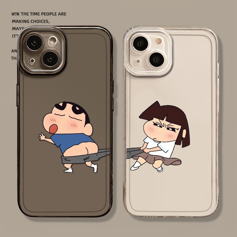 蜡笔小新手机壳适用苹果16情侣iphone15promax华为pura70小米14荣耀x60红米k80趣味vivoiqoo12魅族oppoReno13