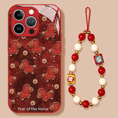 适用于一加TURBO6手机壳ACE6T鎏金小马1 2pro 限定12新年过年11R马年10本命年9R ace5 15新款 玻璃13T新中式