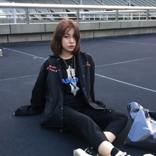 潮牌救赎教练夹克男女情侣百搭宽松嘻哈外套 新因素
