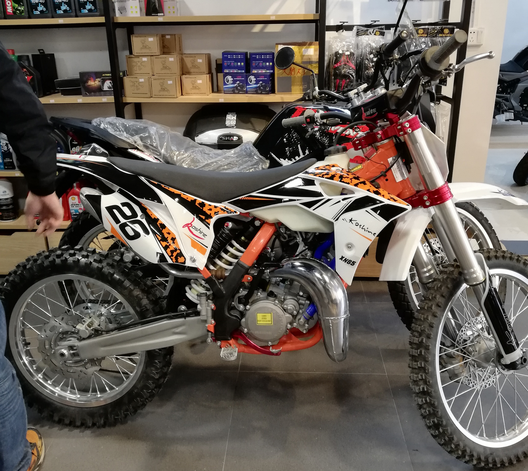 开禧越野摩托车 两冲越野 50 65 85cc 105cc 水冷