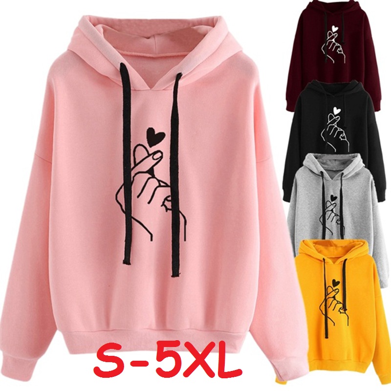 Women Hoodies Sweatshirts Long Sleeve Pullovers Plus Size