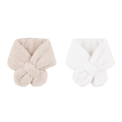 新款可爱加厚毛绒婴儿脖圈围巾