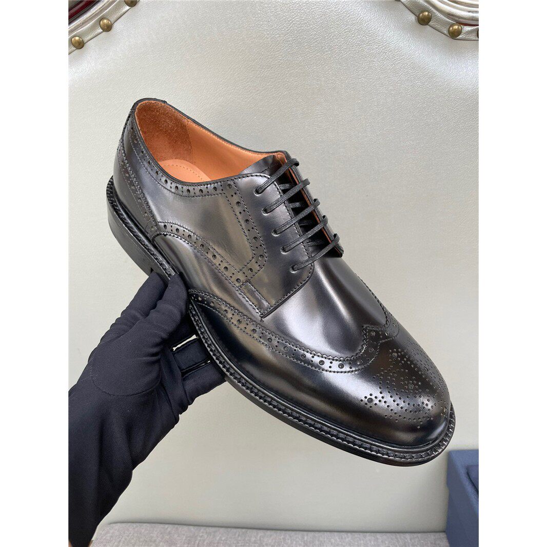 欧洲站潮牌真皮布洛克雕花镂空英伦高端皮底宽版商务正装皮鞋男士