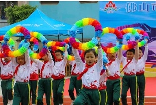 硬圈加密钢丝花环幼儿园早操体操舞蹈运动会开幕式 入场手持道具花