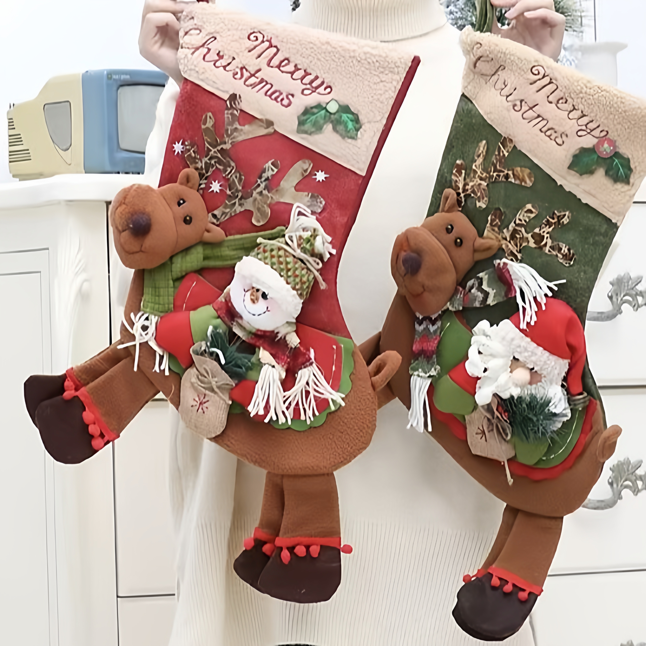 圣诞袜子礼物袋儿童圣诞装饰品