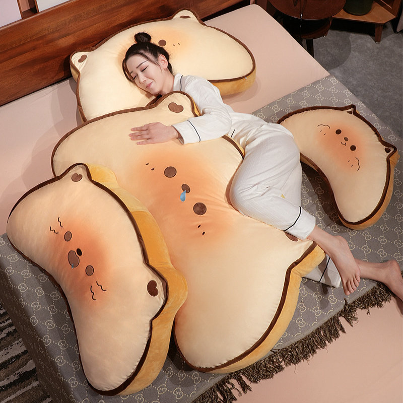黄油饼干靠枕床头大靠背软包护腰靠垫睡觉抱枕沙发客厅看书枕头