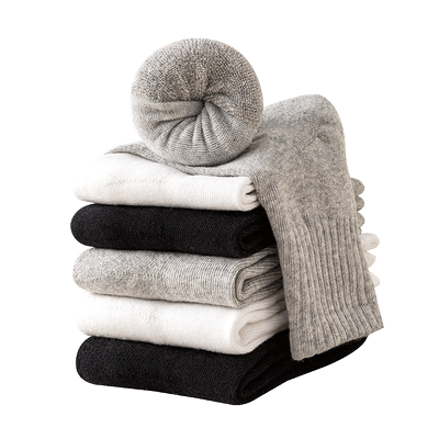 长袜子女中筒秋冬季加绒加厚款