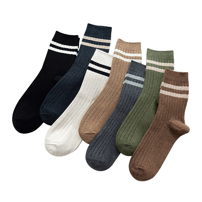 袜子男士中筒袜纯棉防臭春秋冬季