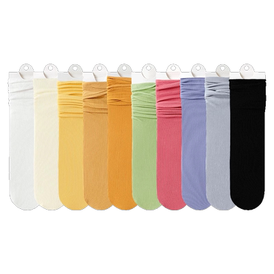 冰冰袜子女堆堆袜夏季薄款凉感