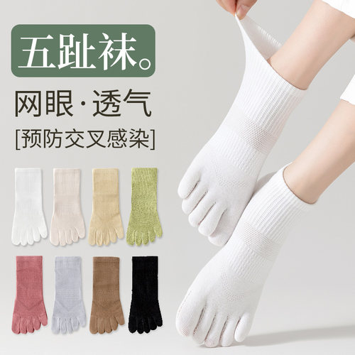 五指袜子女士春夏季薄款纯棉