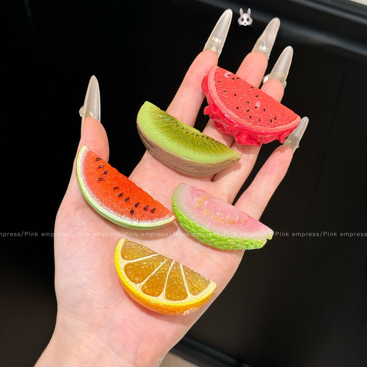 可爱仿真水果发夹女夏日清新趣味鸭嘴夹刘海侧边夹新款甜美发卡子