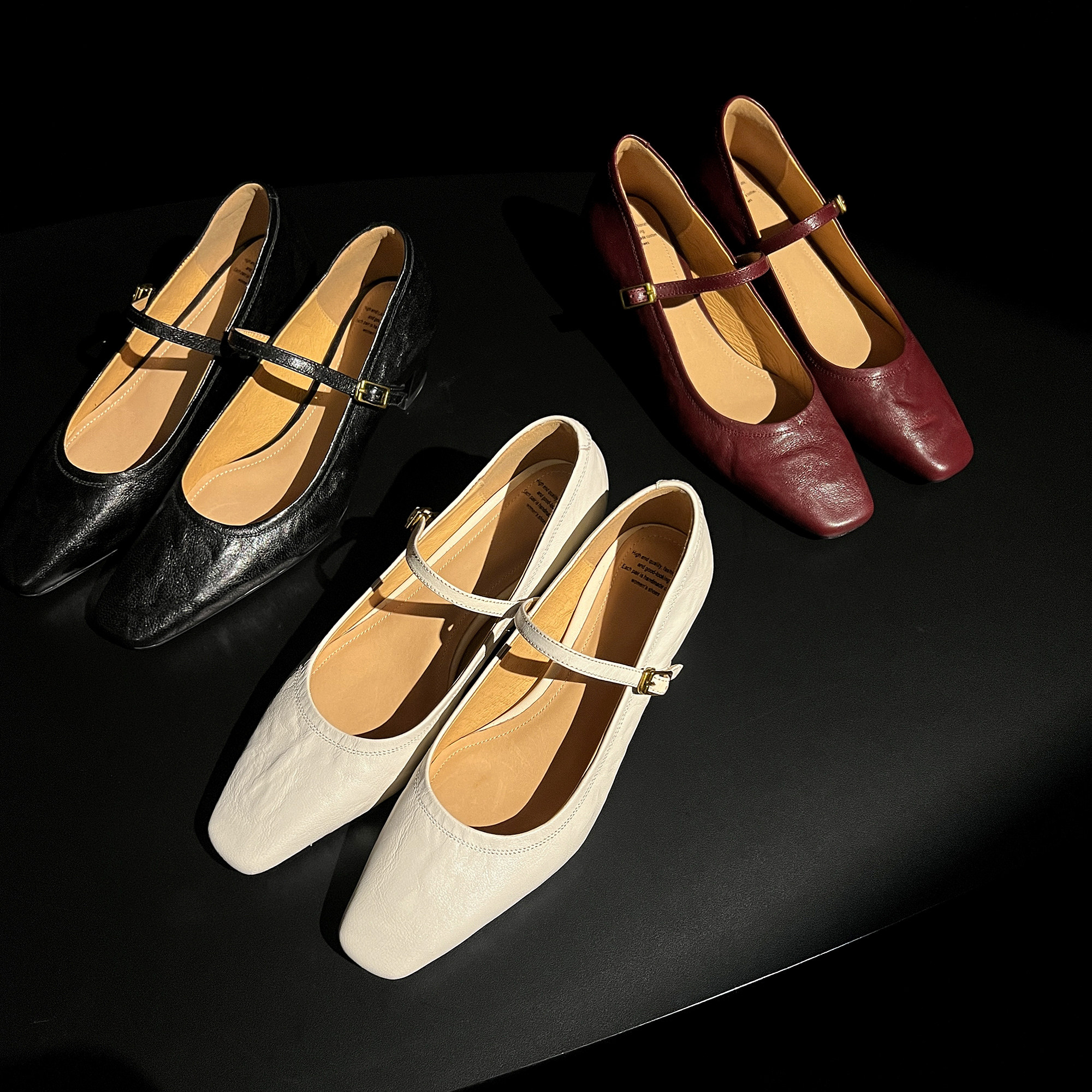 圆圆妈2026春季法式单鞋气质简约粗跟羊皮一字扣浅口百搭玛丽珍鞋,女鞋,玛丽珍鞋,淘宝优惠券,粉丝福利购,淘宝优惠卷