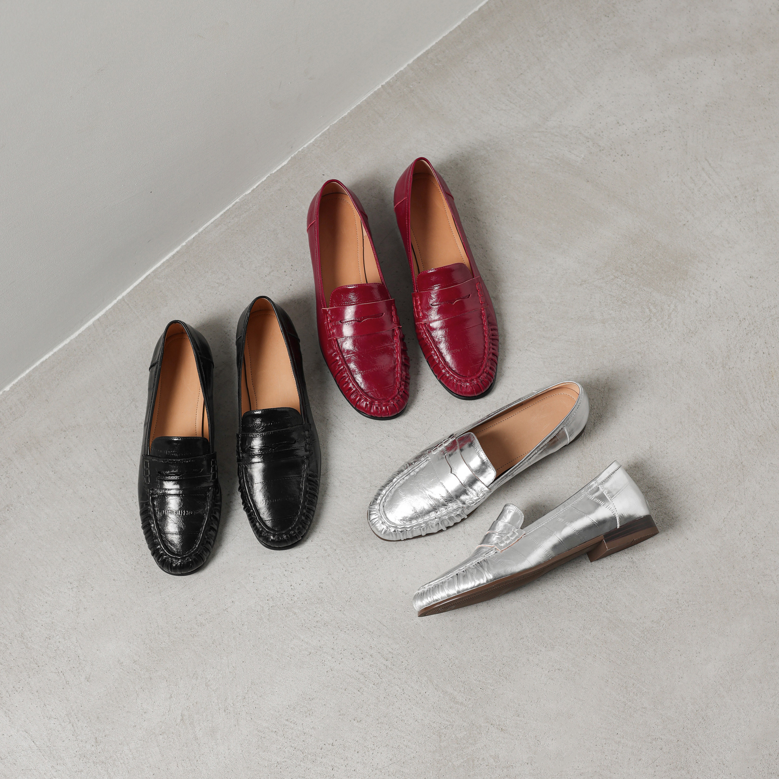 圆圆妈2026春季时尚单鞋中口一脚蹬乐福鞋通勤百搭牛皮工作鞋女鞋,女鞋,乐福鞋（豆豆鞋）,淘宝优惠券,粉丝福利购,淘宝优惠卷