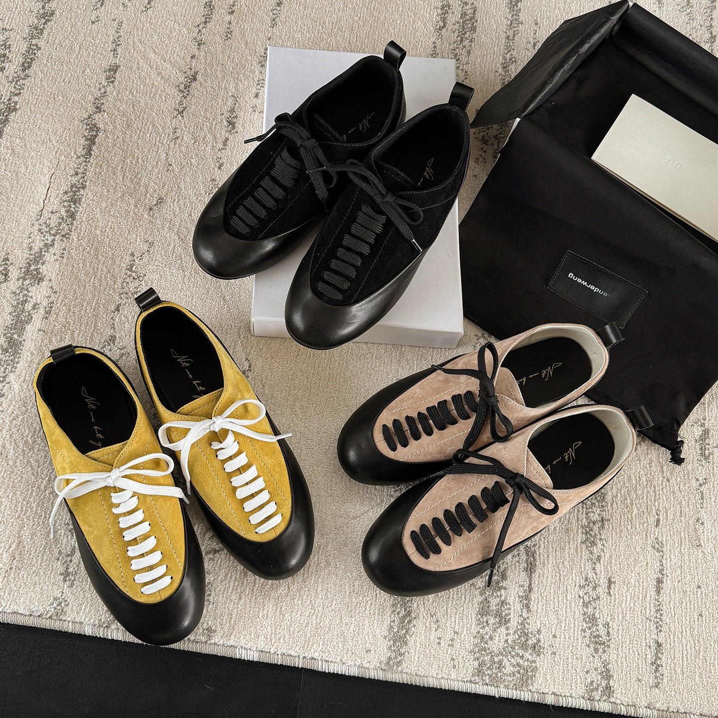 圆圆妈2026春季韩版深口单鞋拼接系带单鞋舒适休闲内增高牛皮女鞋,女鞋,深口单鞋,淘宝优惠券,粉丝福利购,淘宝优惠卷