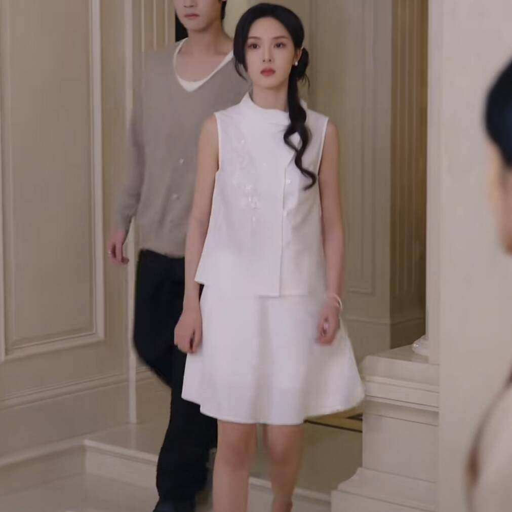 原版短剧雯月周嘉怡杨雯月同款新中式马甲背心上衣半身裙女衣服潮,女装/女士精品,礼服/晚装,淘宝优惠券,粉丝福利购,淘宝优惠卷