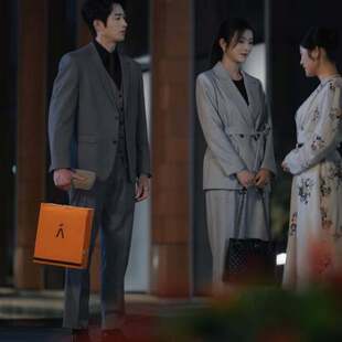 原版短剧婚然心动时王凯沐商沉同款西装套装西服外套西裤男衣服潮