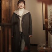 呢子大衣女衣服潮 毛呢外套中长款 原版 短剧迟来春日田甜一程霜同款