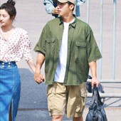 翻领短袖 原版 上衣夏季 衬衫 衬衣男衣服 岁月有情时黄景瑜张小满同款