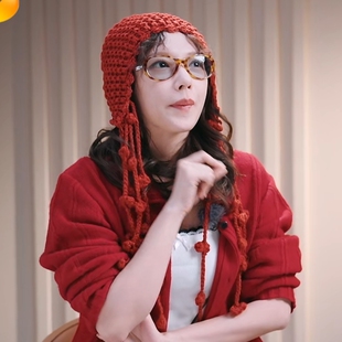 是妈妈是女儿2程潇同款帽子男女ins秋冬保暖编织百搭针织毛线帽潮