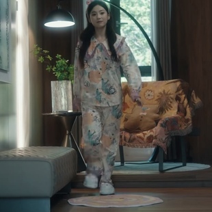 原版短剧先婚后爱张若辰黎蘩同款睡衣印花衬衫上衣裤子女衣服潮