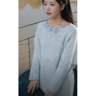 原版短剧坏兄妹林秋奈陈尔同款针织套装秋冬长袖上衣半身裙女衣服