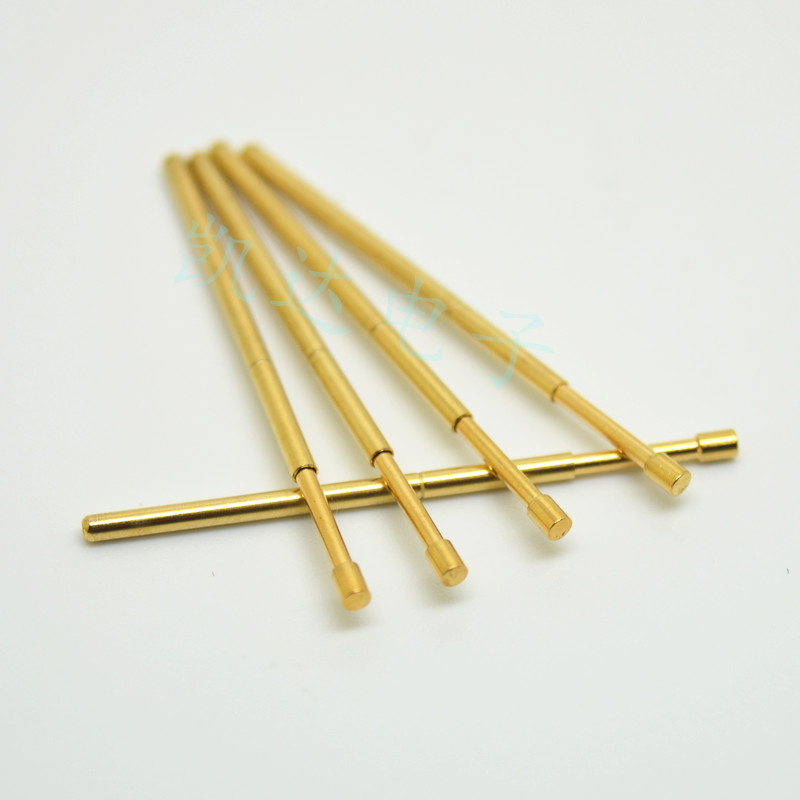 镀金头测试针PAL75-G2（平头型）探针 1.0mm测试针 弹簧针 顶针