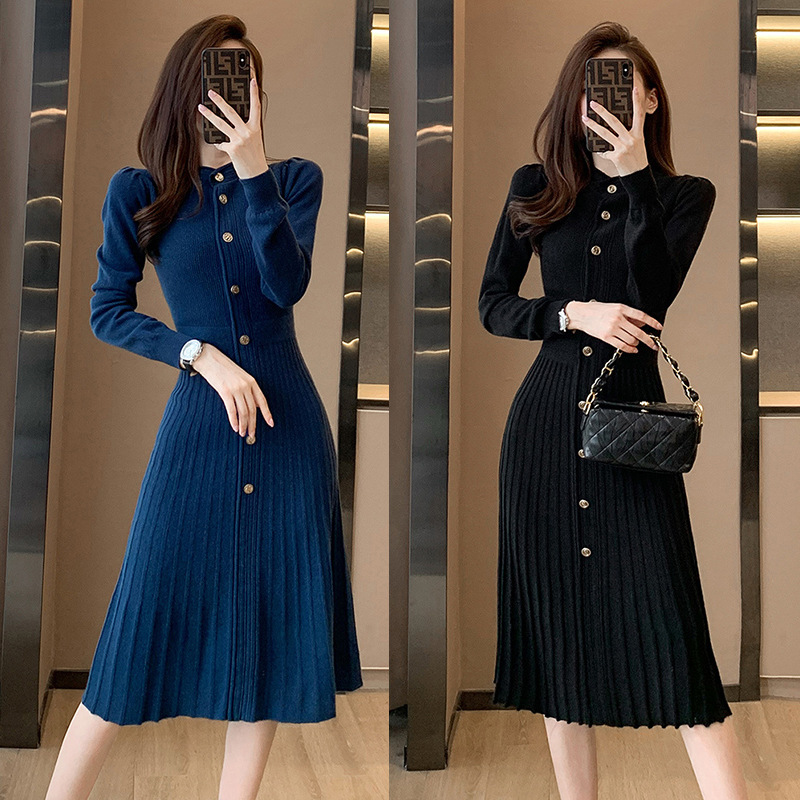 气质大方得体绝美连衣裙修身秋连衣裙女25新款法式慵懒松弛感穿搭